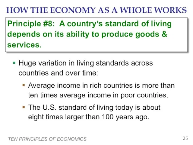 TEN PRINCIPLES OF ECONOMICS HOW THE ECONOMY AS A WHOLE WORKS Huge