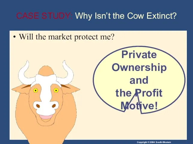 CASE STUDY: Why Isn’t the Cow Extinct? Will the market protect me?