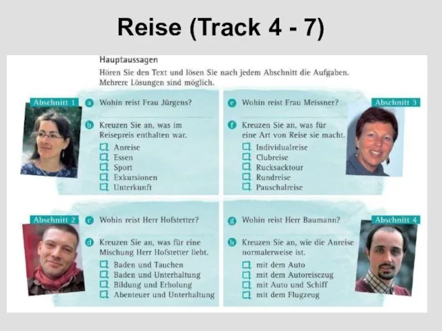 Reise (Track 4 - 7)
