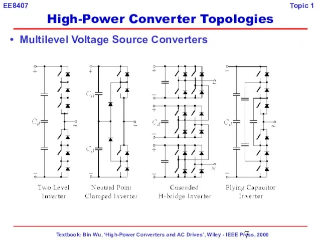 Multilevel Voltage Source Converters High-Power Converter Topologies