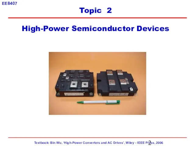 Topic 2 High-Power Semiconductor Devices