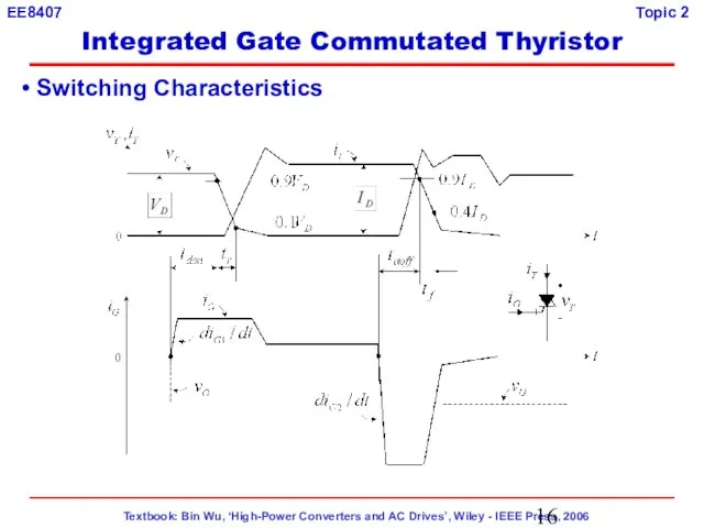 Switching Characteristics Integrated Gate Commutated Thyristor