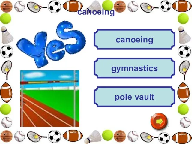 canoeing canoeing gymnastics pole vault