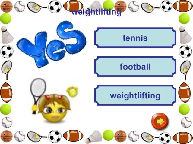 weightlifting weightlifting football tennis