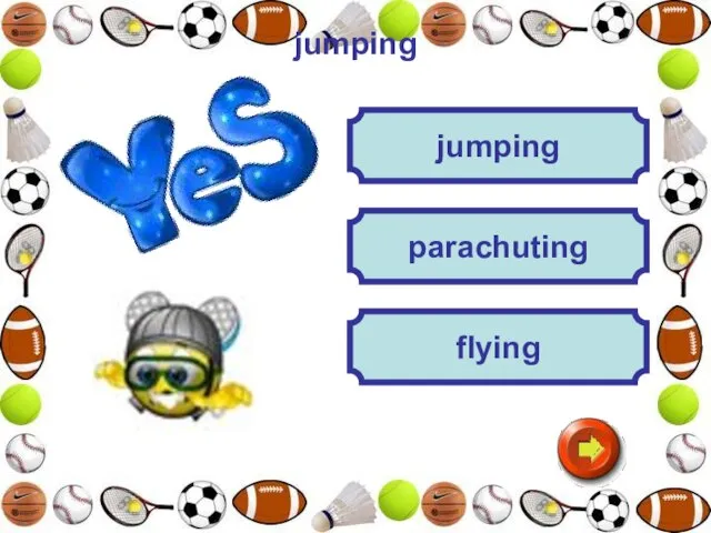 jumping jumping flying parachuting