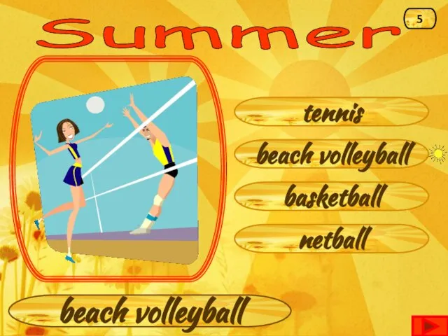 Summer beach volleyball tennis basketball netball beach volleyball 5