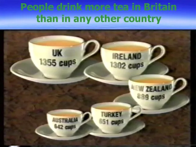 People drink more tea in Britain than in any other country