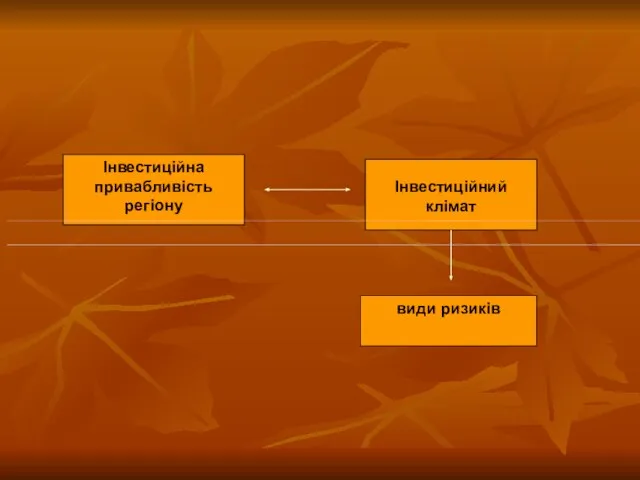 Інвестиційна привабливість регіону Інвестиційний клімат види ризиків