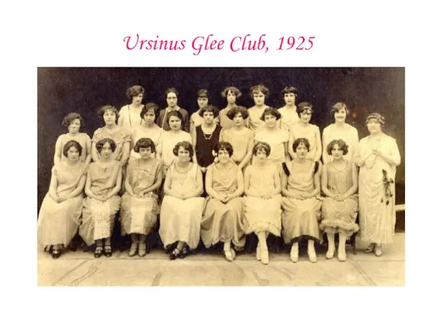 Ursinus Glee Club, 1925