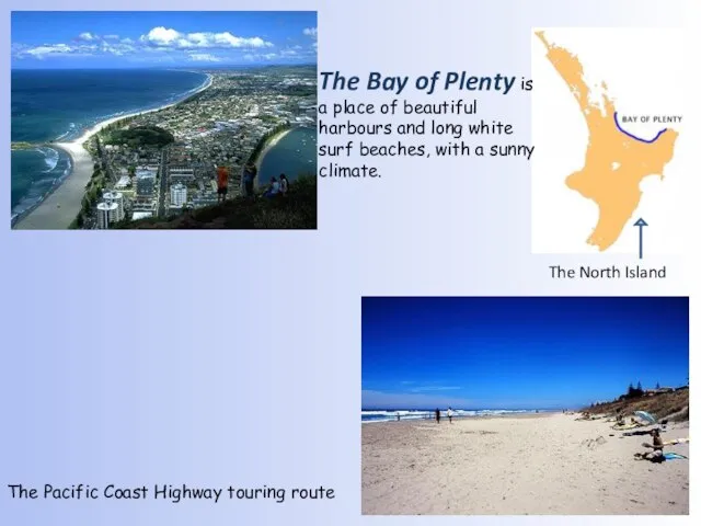 The Pacific Coast Highway touring route The North Island The Bay of