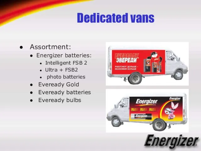 Dedicated vans Assortment: Energizer batteries: Intelligent FSB 2 Ultra + FSB2 photo