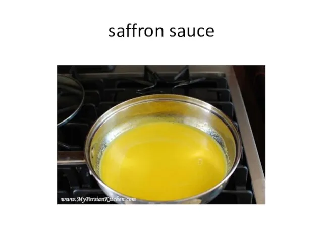 saffron sauce