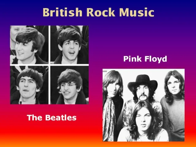 British Rock Music The Beatles Pink Floyd