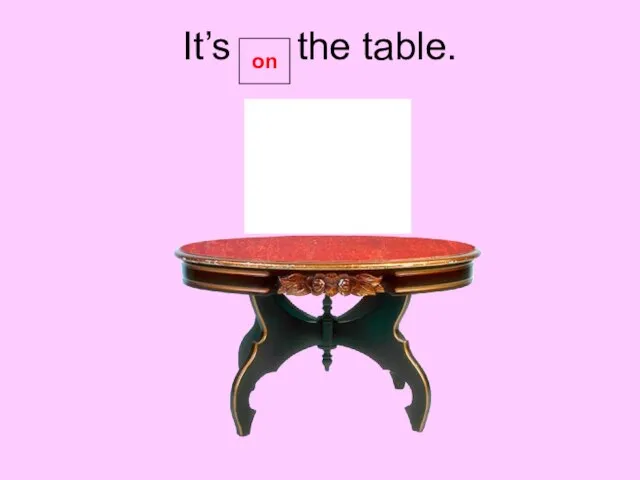 It’s the table. on