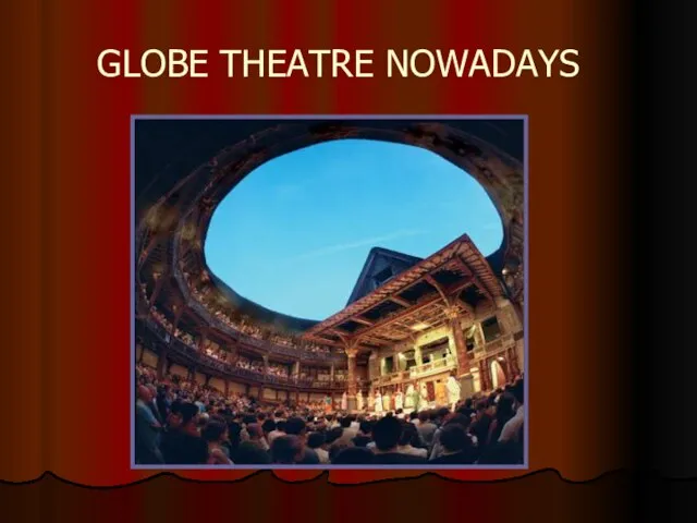 GLOBE THEATRE NOWADAYS