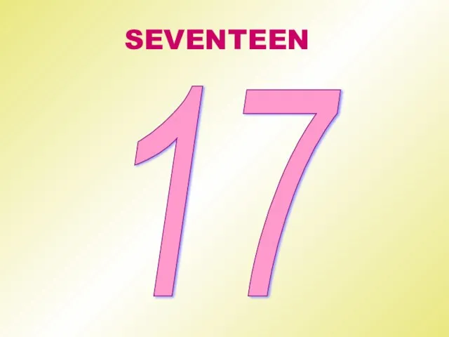 SEVENTEEN 17