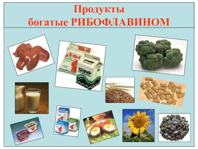 Продукты богатые РИБОФЛАВИНОМ