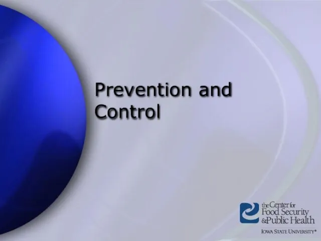 Prevention and Control