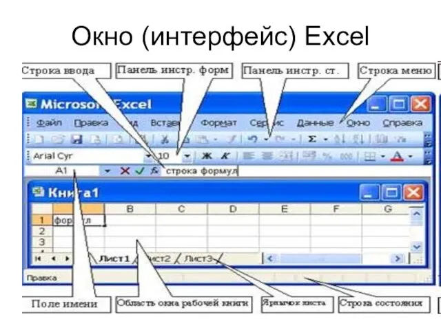 Окно (интерфейс) Excel