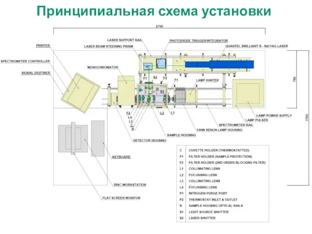 Принципиальная схема установки для laser flash photolysis