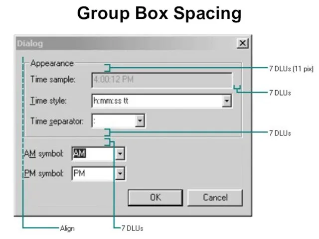 Group Box Spacing