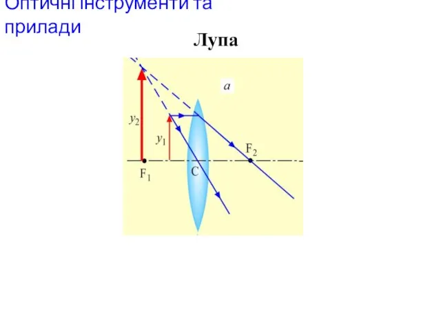 Оптичні інструменти та прилади Лупа