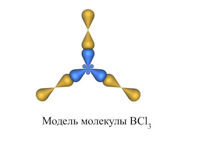 Модель молекулы BCl3