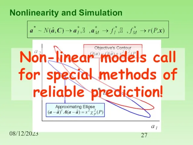 08/12/2023 Nonlinearity and Simulation Non-linear models call for special methods of reliable prediction!