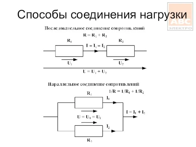 Способы соединения нагрузки