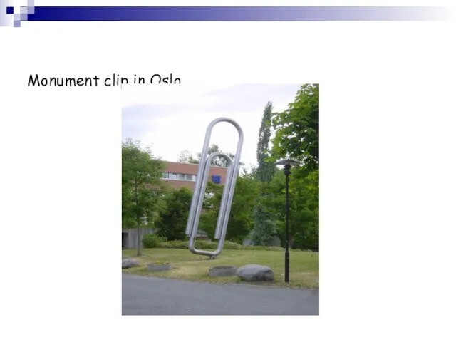 Monument clip in Oslo