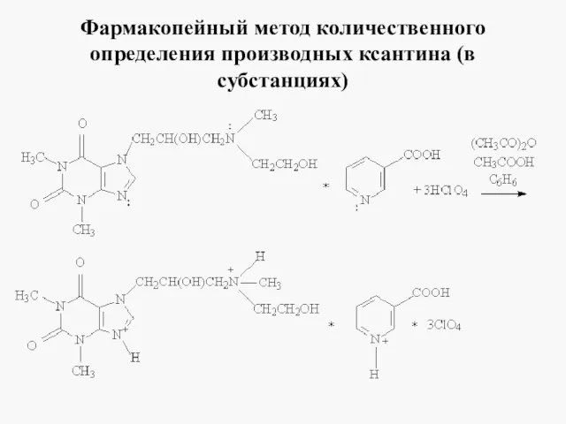 Фармакопейный метод количественного определения производных ксантина (в субстанциях)
