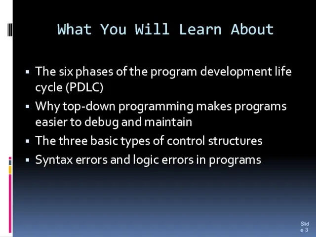 What You Will Learn About The six phases of the program development