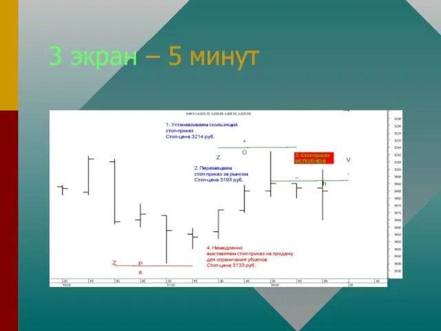 3 экран – 5 минут