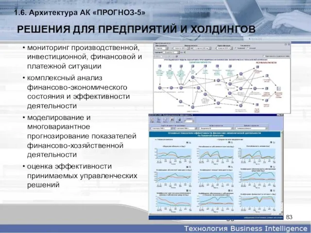 РЕШЕНИЯ ДЛЯ ПРЕДПРИЯТИЙ И ХОЛДИНГОВ мониторинг производственной, инвестиционной, финансовой и платежной ситуации