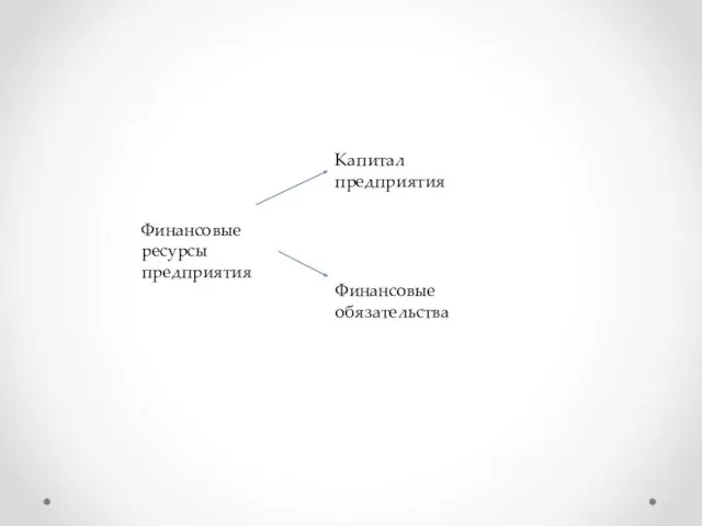 Финансовые ресурсы предприятия Капитал предприятия Финансовые обязательства