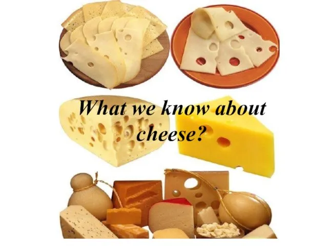 What we know about cheese?