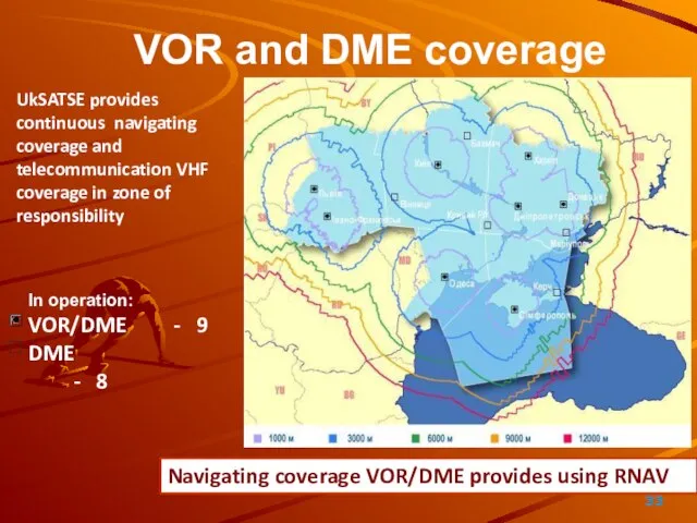 VOR and DME coverage