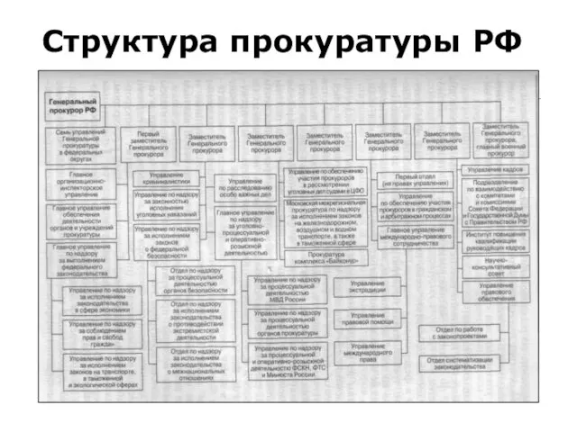 Структура прокуратуры РФ