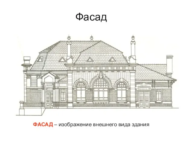 Фасад ФАСАД – изображение внешнего вида здания