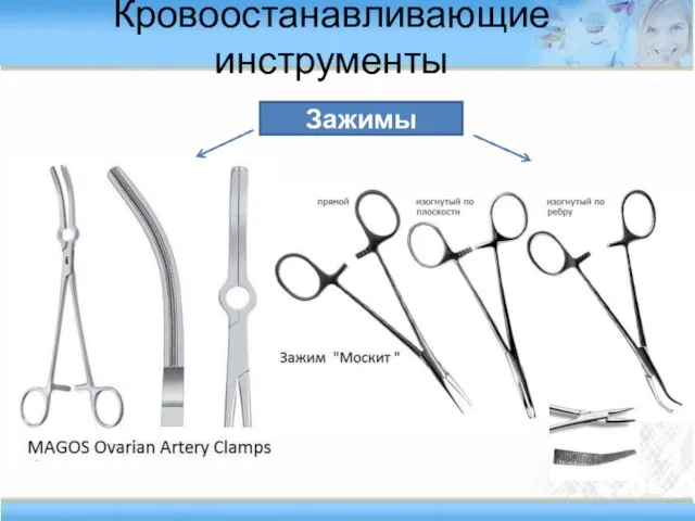 Кровоостанавливающие инструменты Зажимы