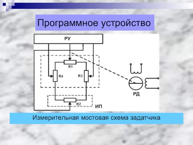 Программное устройство Измерительная мостовая схема задатчика