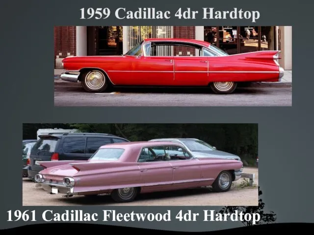 1959 Cadillac 4dr Hardtop 1961 Cadillac Fleetwood 4dr Hardtop