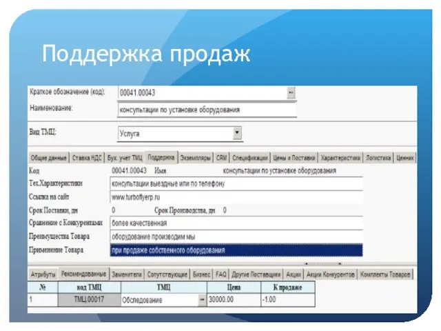 Поддержка продаж
