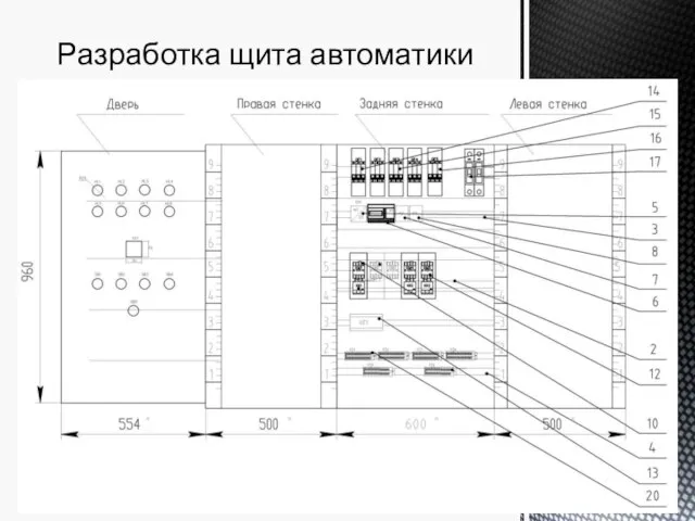 Разработка щита автоматики