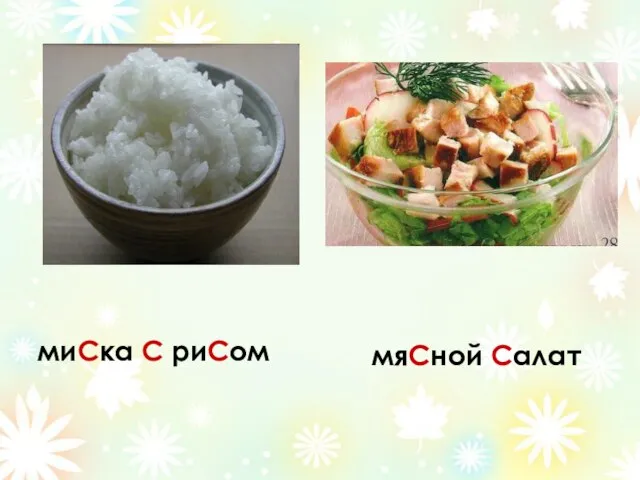 миСка С риСом мяСной Салат