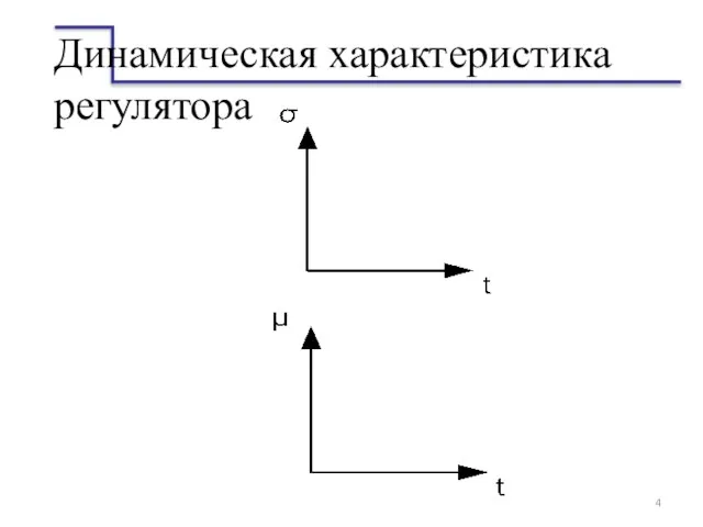 Динамическая характеристика регулятора