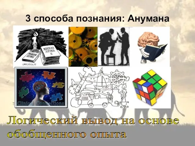 3 способа познания: Анумана Логический вывод на основе обобщенного опыта