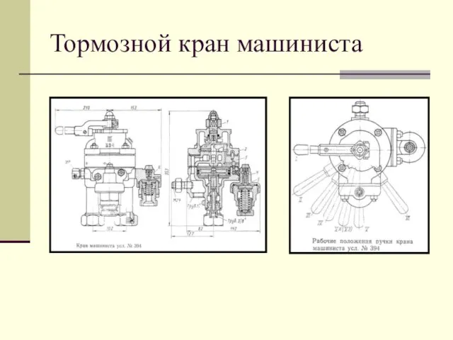 Тормозной кран машиниста