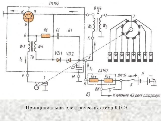 Принципиальная электрическая схема КТСЗ