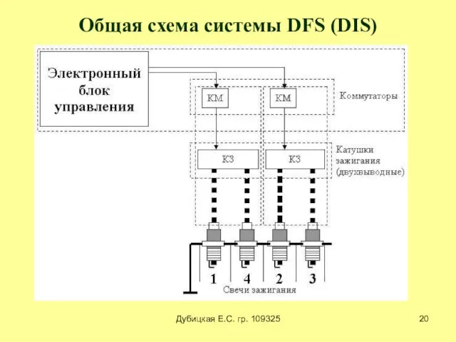 Дубицкая Е.С. гр. 109325 Общая схема системы DFS (DIS)